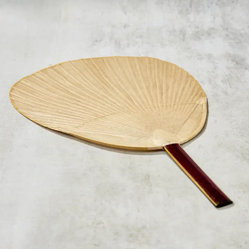 Eventail à barbecue Shibu-uchiwa oval