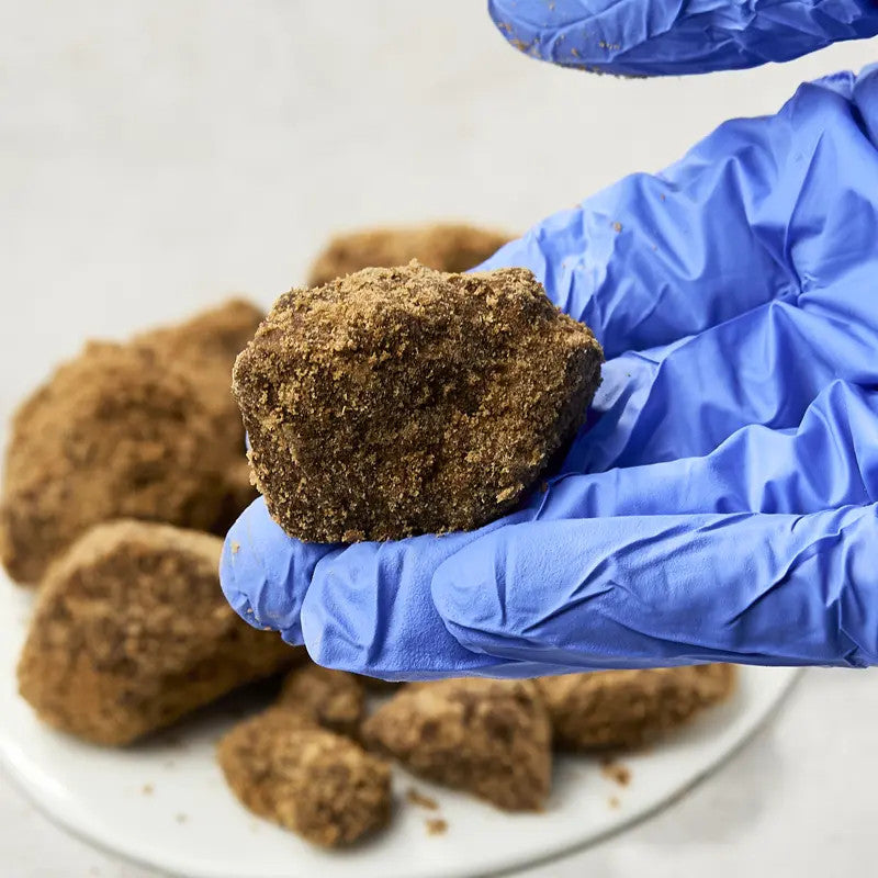 Raw black cane sugar chunks from YONAGUNI 1 kg