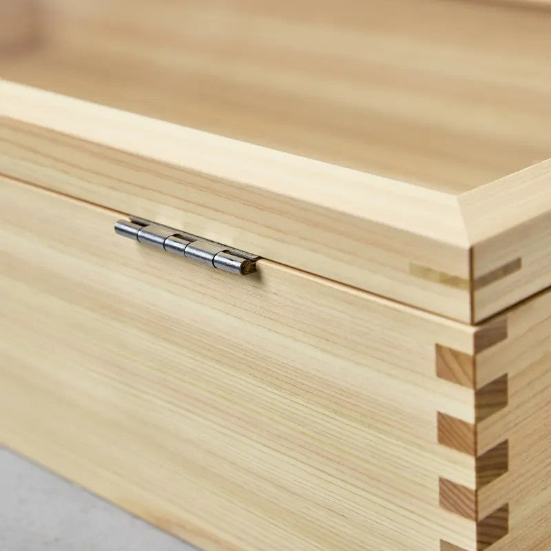 Sushi Neta Box in Hinoki hout met scharnieren, L,600300120