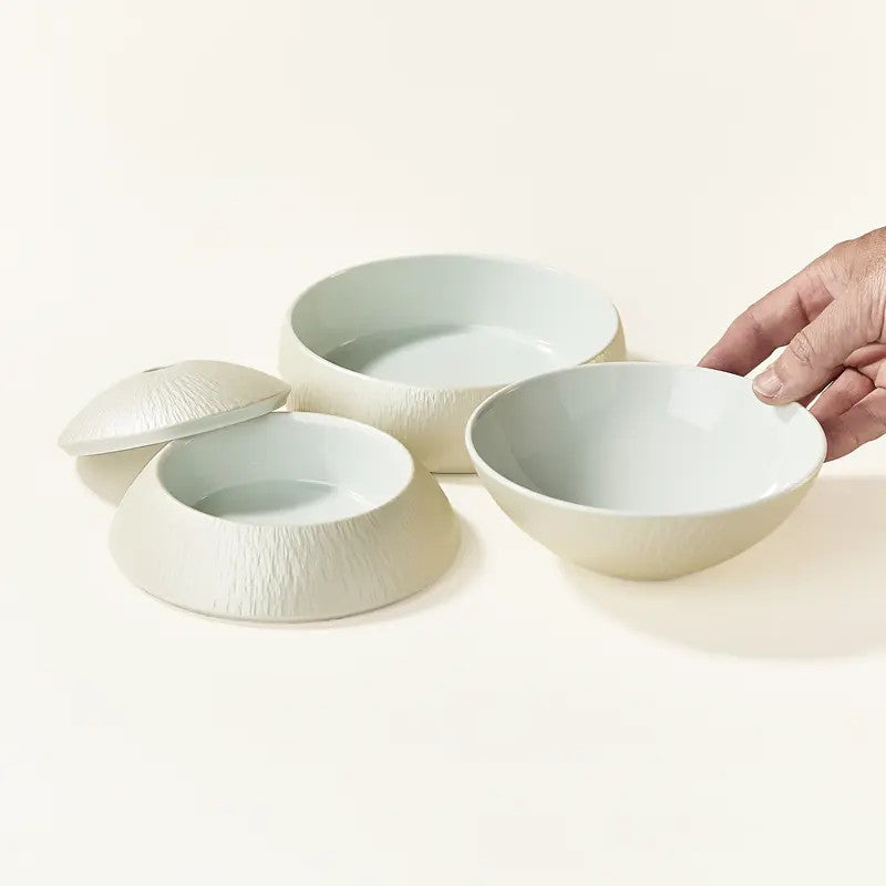 Sphère Jubako bento 3 niveaux - motif Uchishirounmo gintobikanna