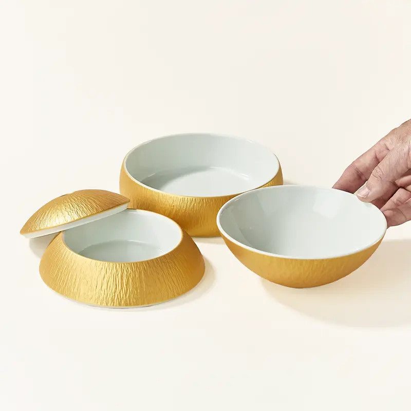 Sphere Jubako bento 3 tiers - Uchishirounmo kintobikanna pattern