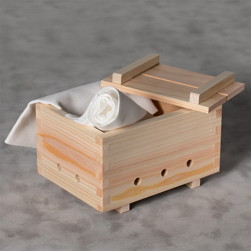 Pressa per tofu o riso in legno di cipresso Hinoki Attrezzatura