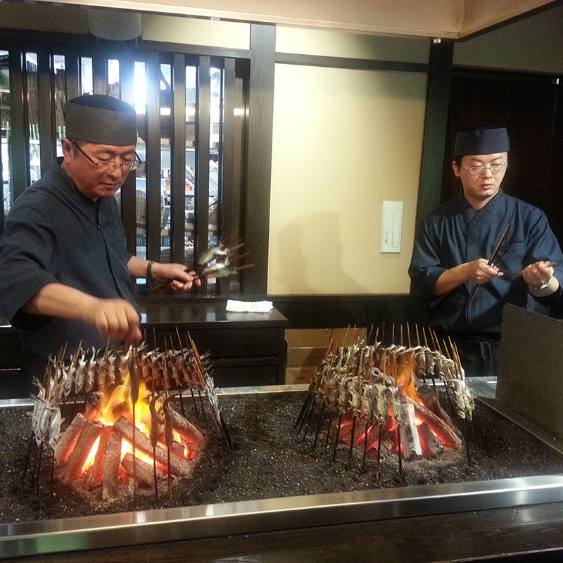 Robatayaki table barbecue Japanese barbecue