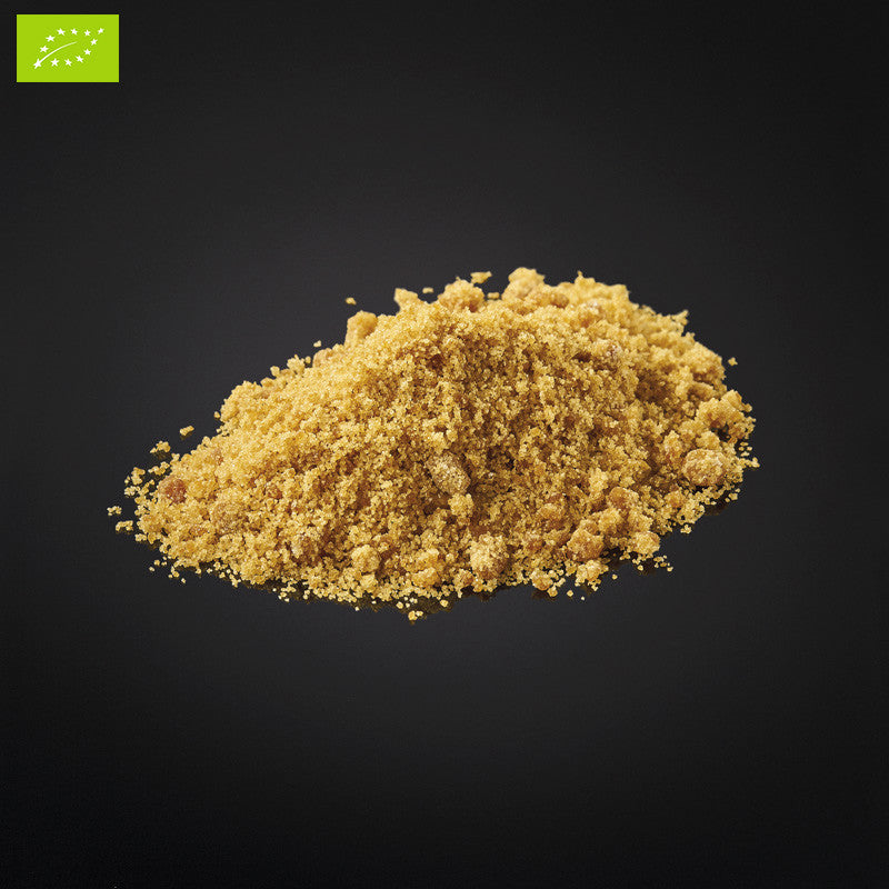 Raw black cane sugar powder Organic*