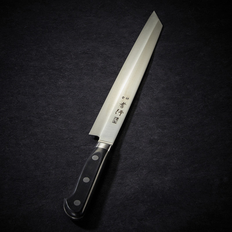 Cuchillo Grand Chef Kiritsuke Yanagiba para sushi y sashimi, hoja 260 mm, zurdo