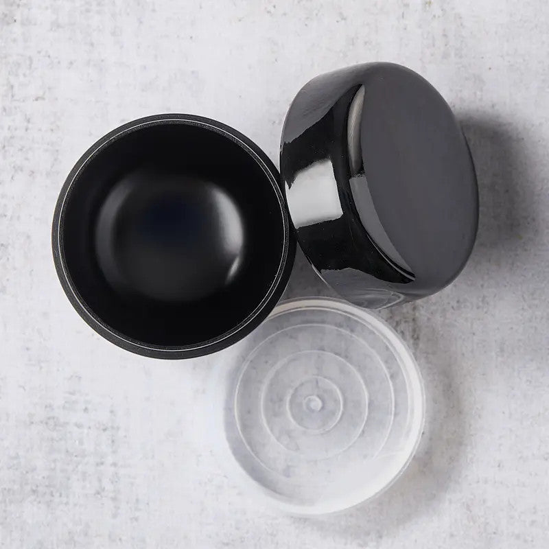 Matcha theeblik Natsume ø 5,4 cm, hoogte 5,4 cm, zwart motief