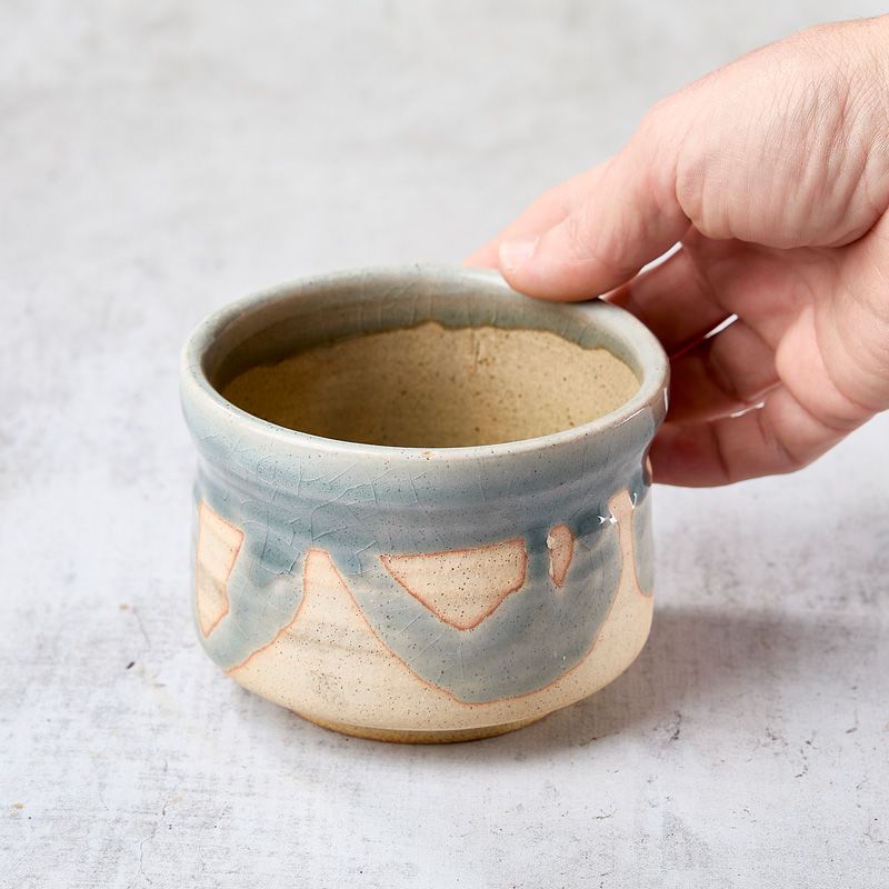 Matcha tea bowl, KONNAGASHI NODATE pattern