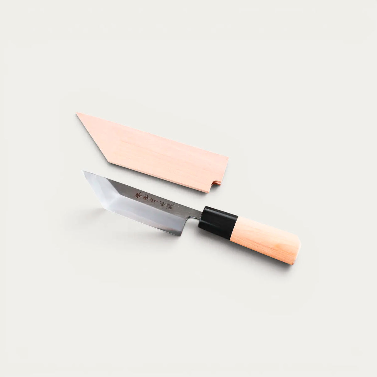 Faca EDO SAKI Premium canhoto para desespinhar enguias, lâmina 120 mm e estojo