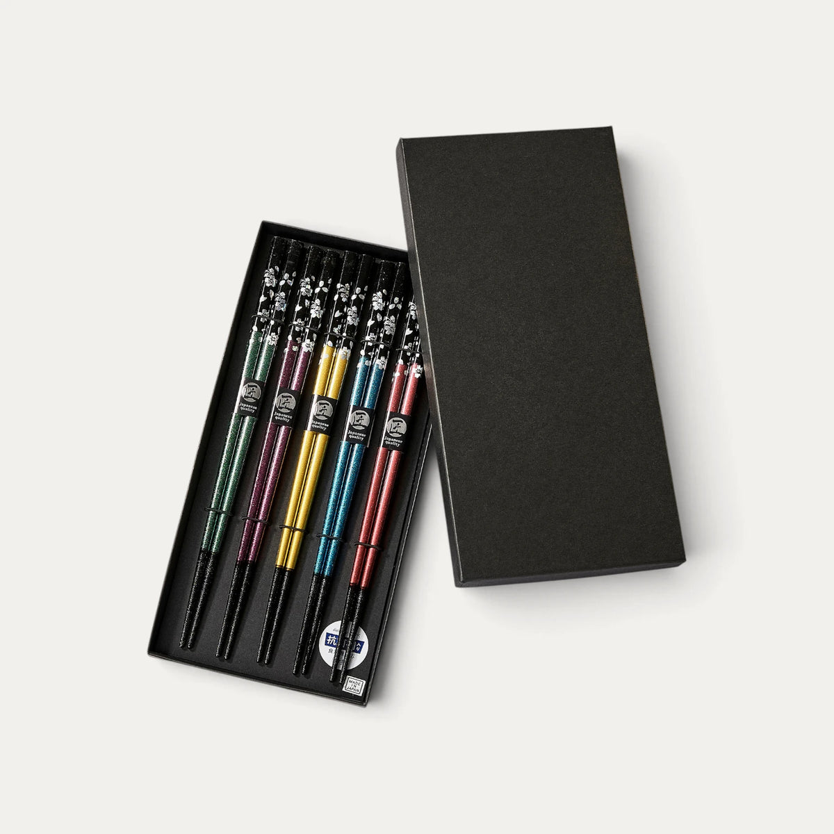 Set de 5 paires de baguettes - Motif fleurs de cerisiers