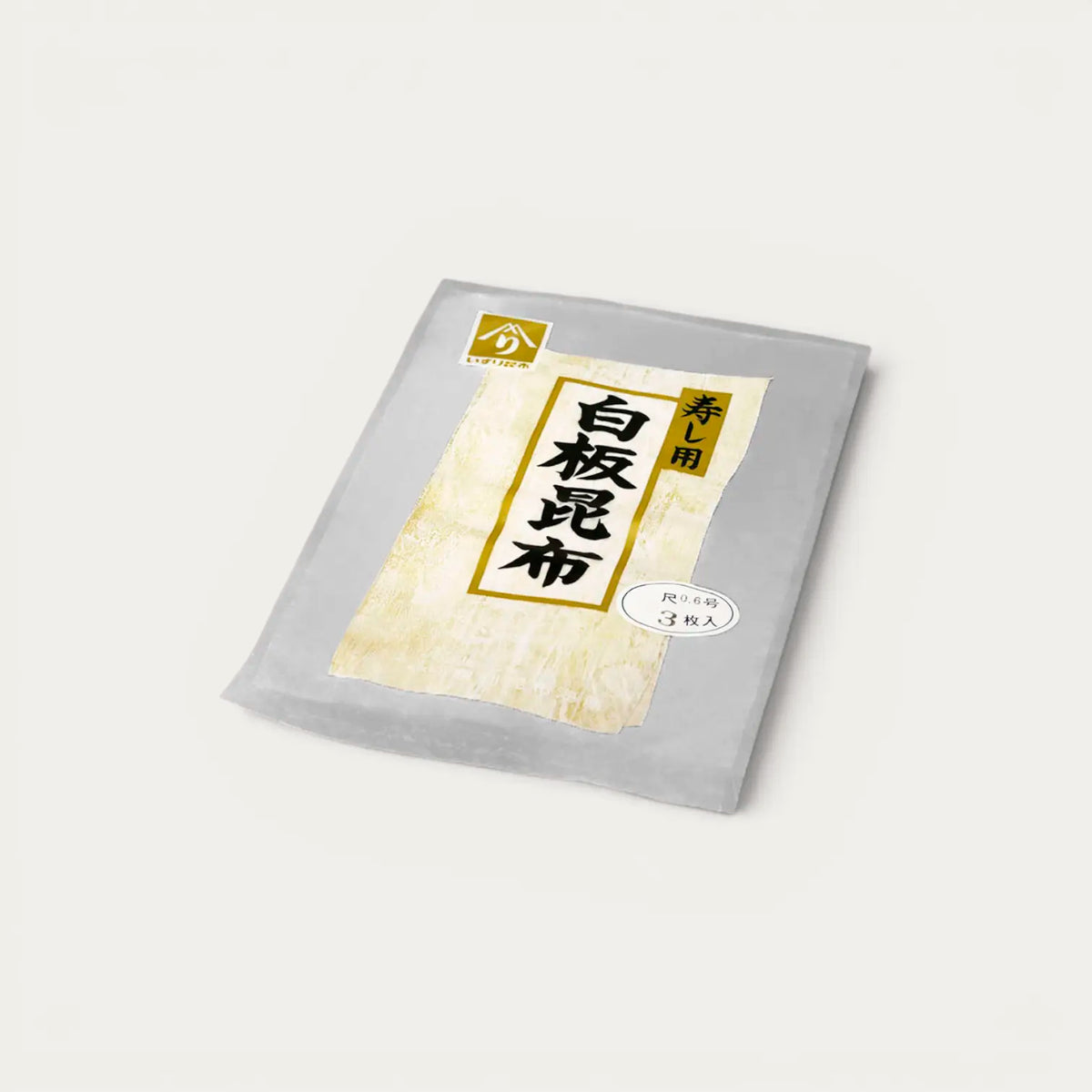 Hojas de alga Kombu avinagradas laminadas Shiroita Kombu 11 x 20 cm - 60g