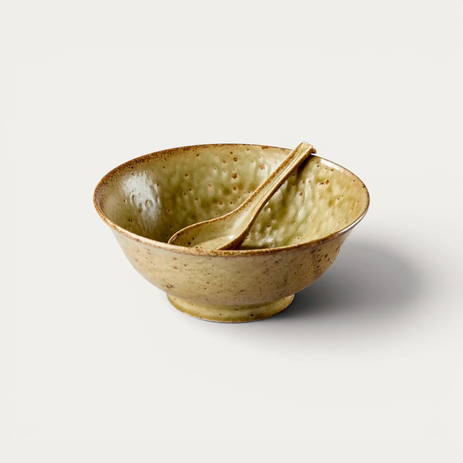 Set bol para ramen Premium 21×8.7 y su cuchara, SABIKOBIKI 1200ml
