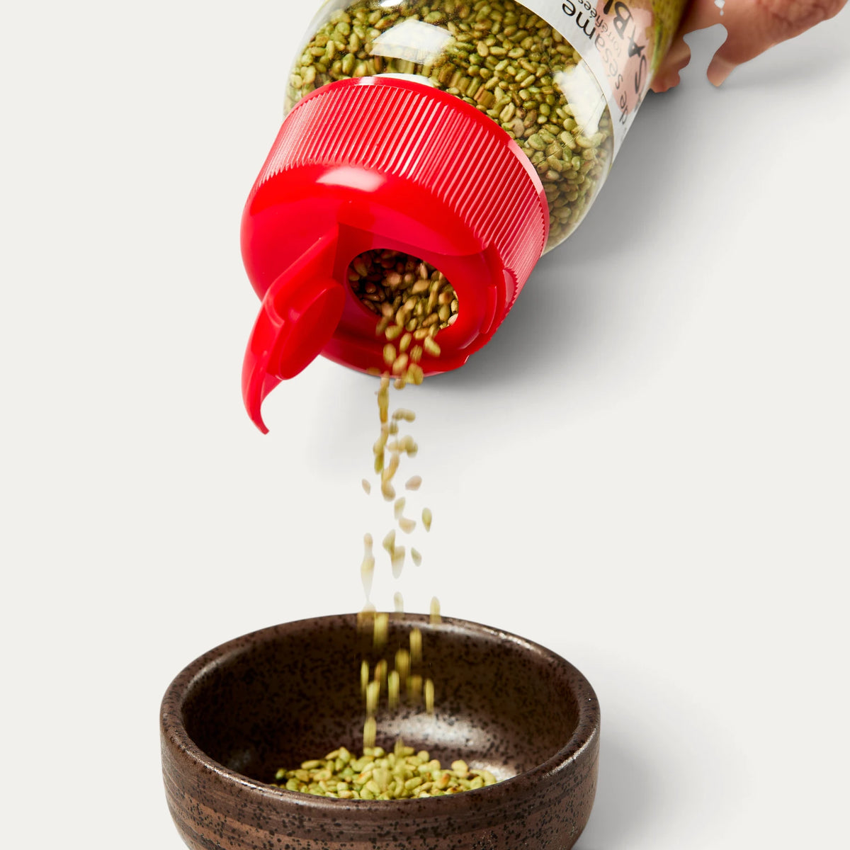 Toasted sesame seeds flavoured with Wasabi