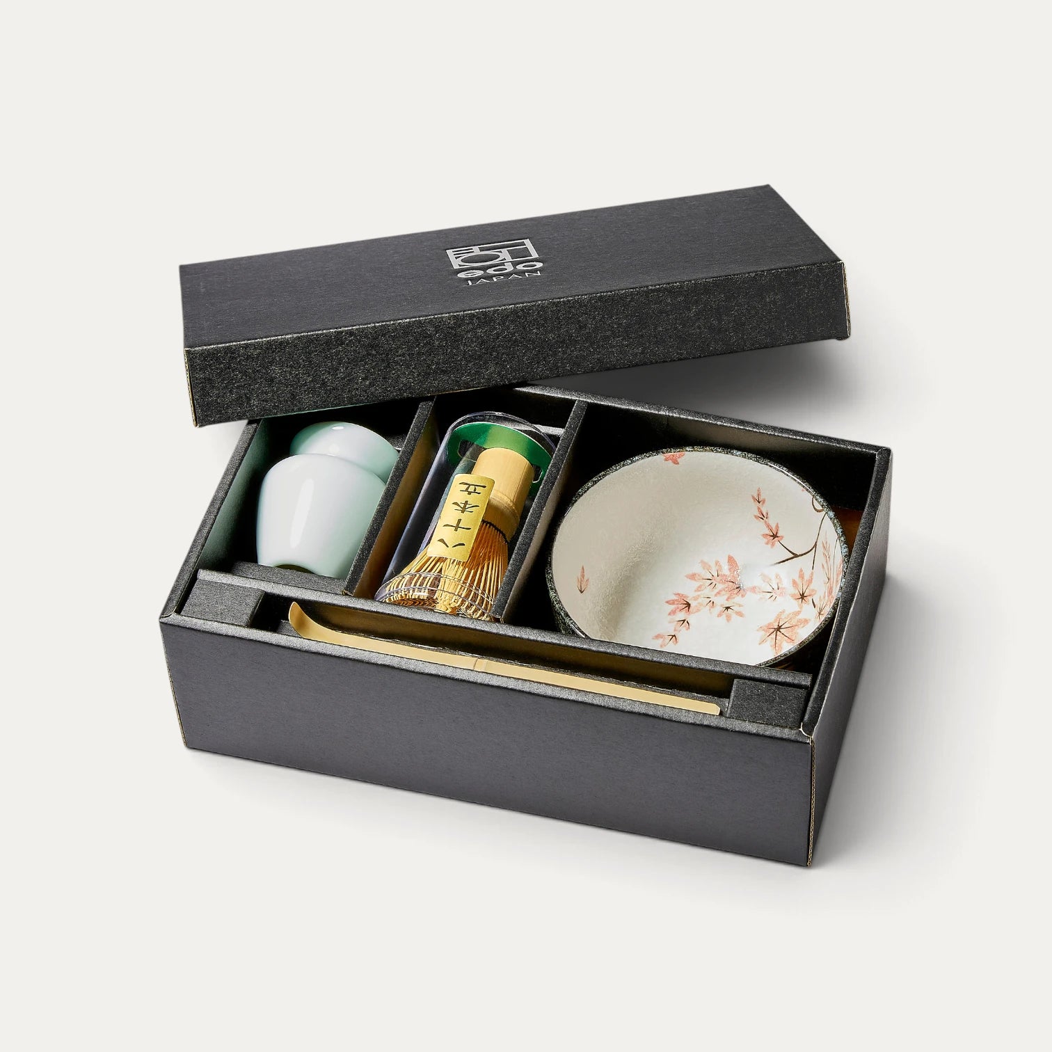Matcha Tea Set Maple Leaves - Made in Japan