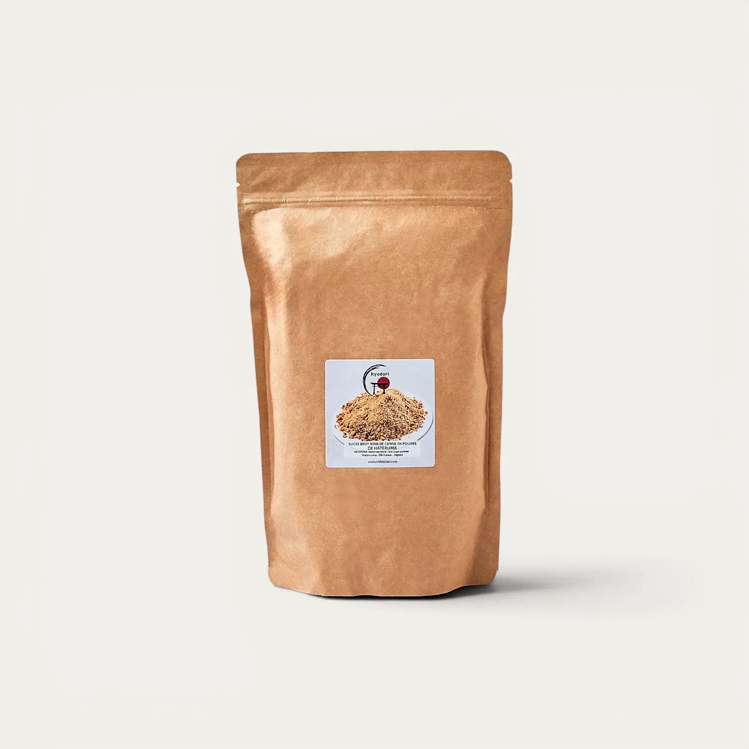 Refined raw cane Kokuto brown sugar powder, HATERUMA - 1kg
