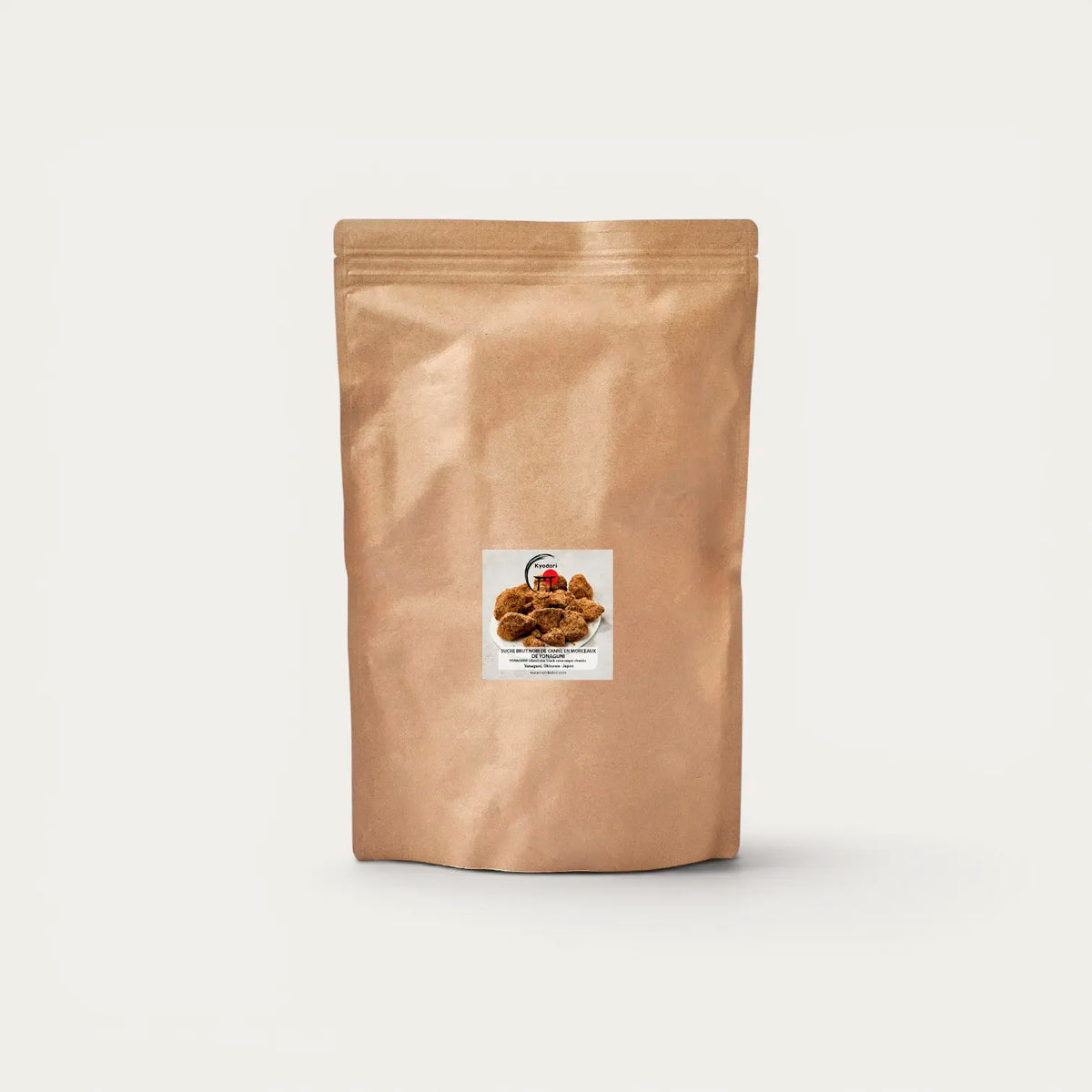 Refined raw cane Kokuto brown sugar chunks, YONAGUNI - 1kg