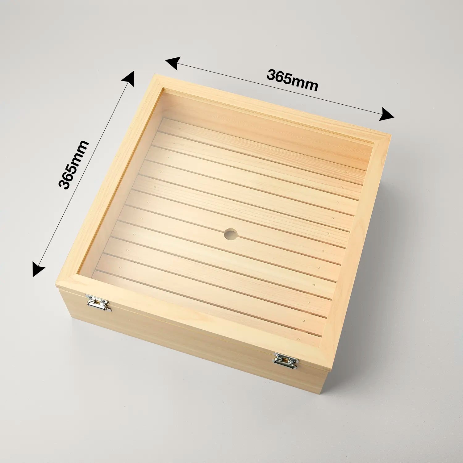 Sushi Neta Box de madera de Hinoki con bisagras, Talla S