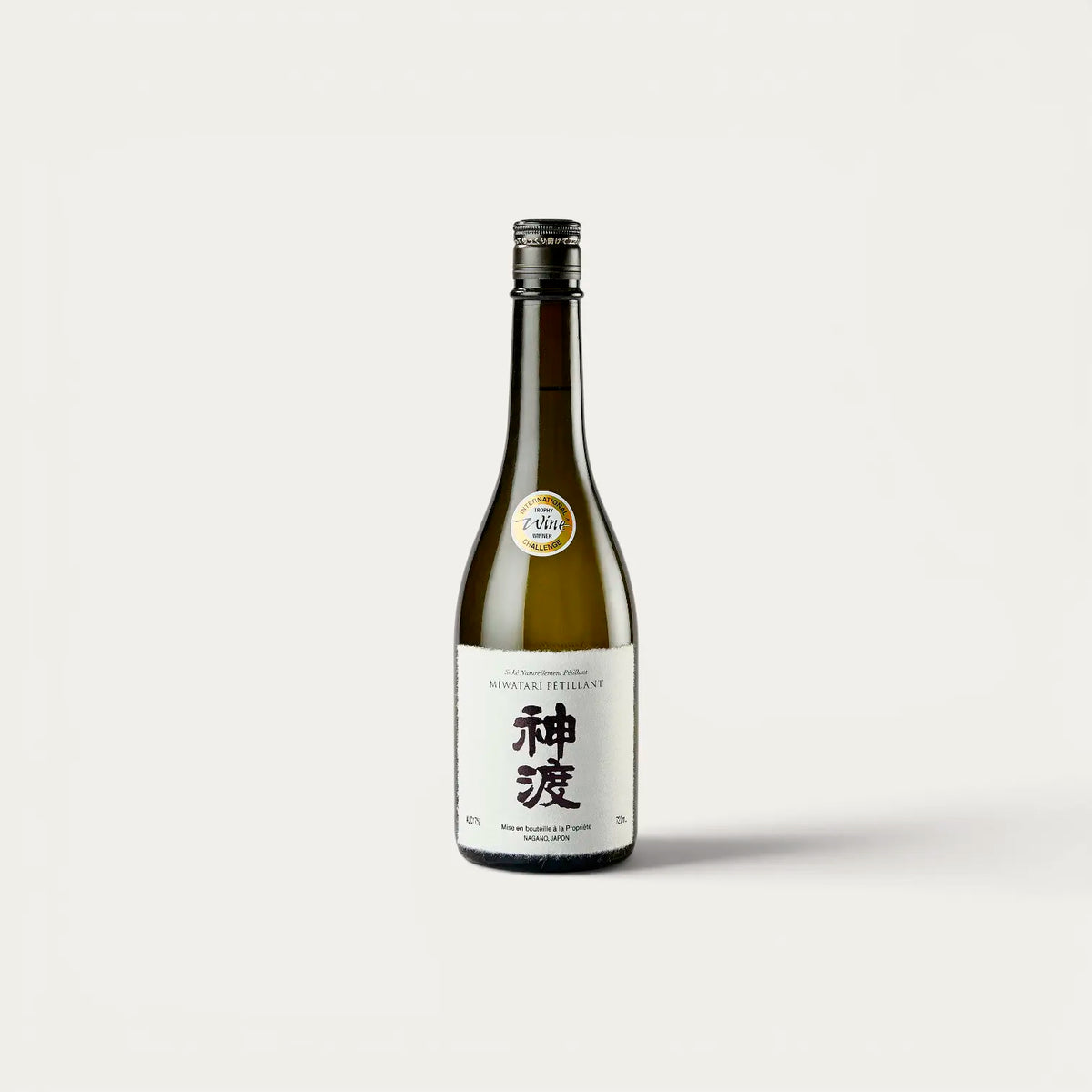 Saké pétillant Miwatari Junmai Ginjo 17%, 720 ml