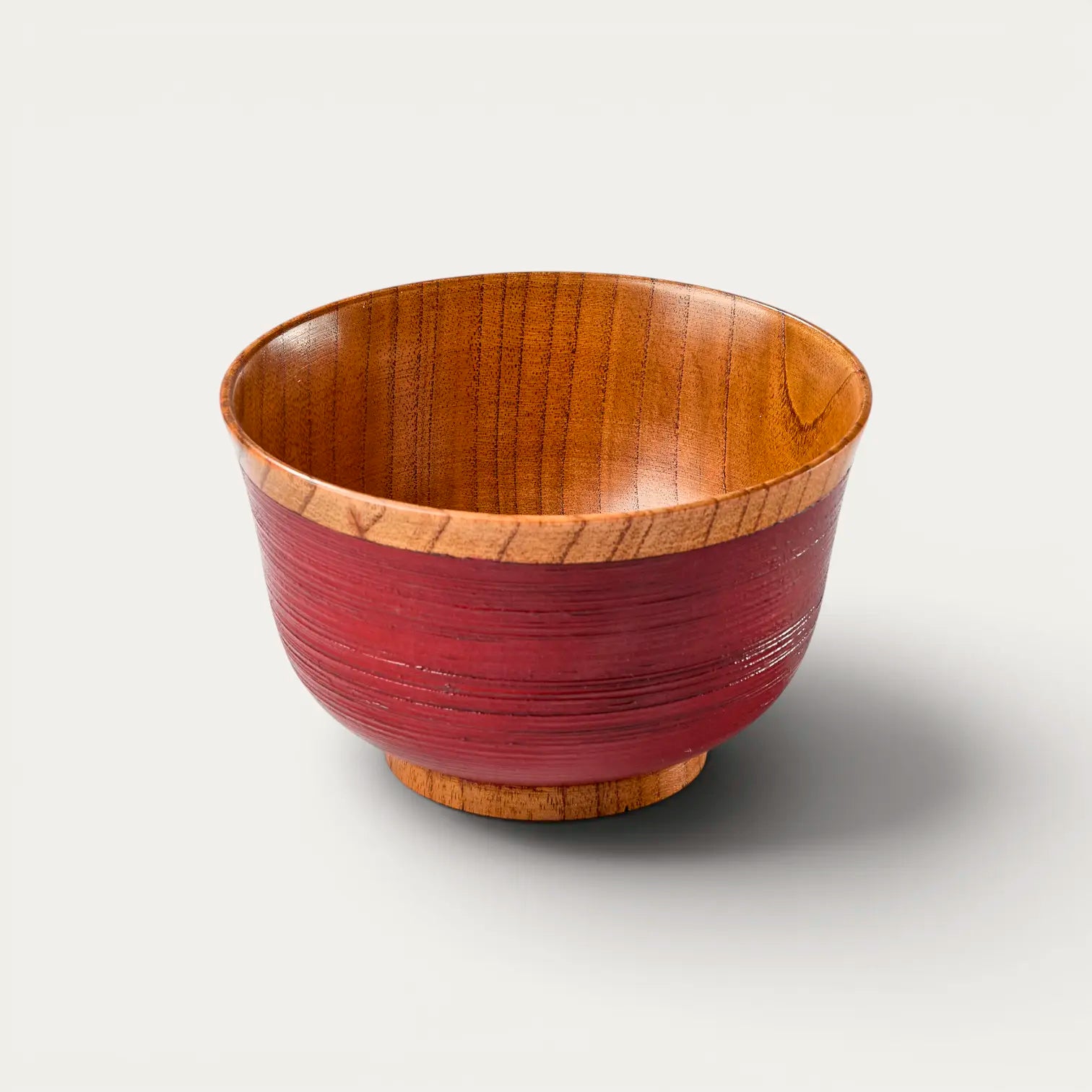Schale Hakeme aus lackiertem Jujube-Holz, ø 128 x 80 mm