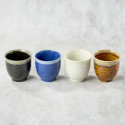 Sett med 4 te kopper φ 7,6 cm, assorterte farger Sett med 4 te kopper φ 7,6 cm, assorterte farger