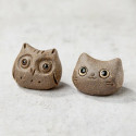 Handcrafted chopstick rest, cat's head
