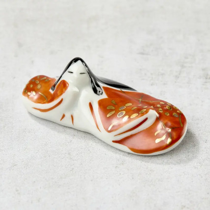 Handcrafted chopstick rest, hand-painted