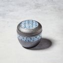 Tigela em Chawan-Mushi, preto padrão de cristal