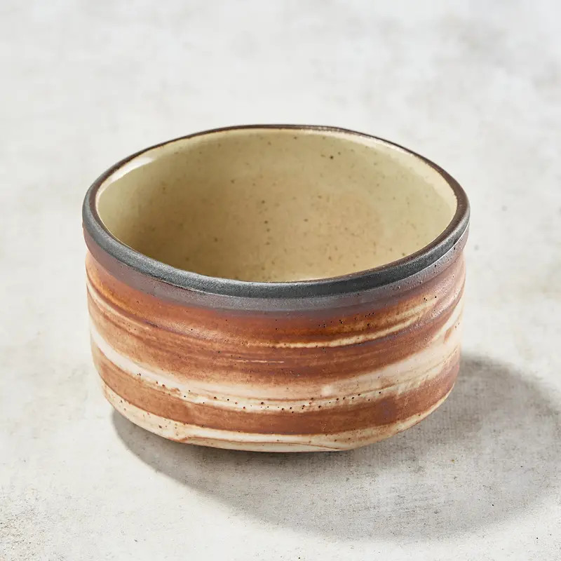 Cuenco de té Matcha, patrón Akashino
