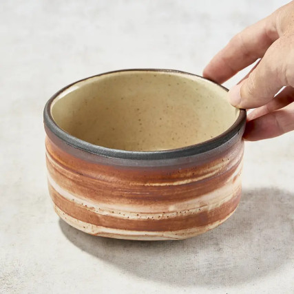 Cuenco de té Matcha, patrón Akashino