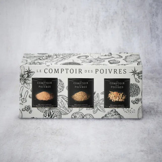 Coffret 3 poivres rouges d'exception