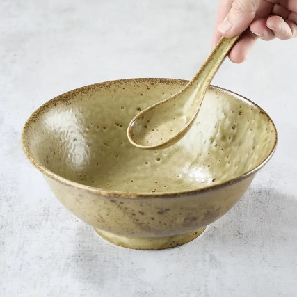 Bowl Bowl en Ramen Premium Artisanal y su cuchara a juego, 1200 ml