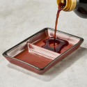 Cup Sauce Soy and Lacquered Vermillon Condiments Cup Sauce Soy and Lacquered Vermillon Condiments