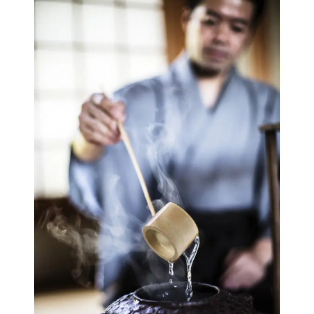 Bamboo layer (L) SASHI-TOHSHI-HISHAKU for matcha tea ceremony