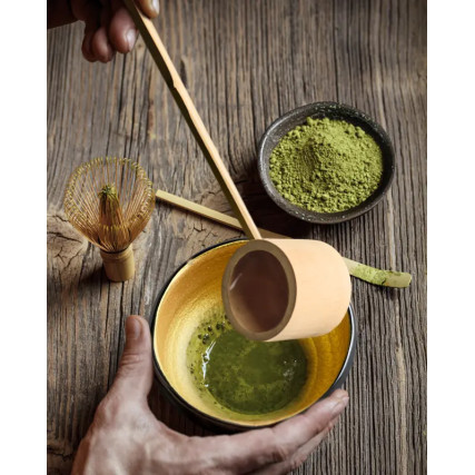 Lady Bamboo (L) Sashi-Tohshi-Hishaku para la ceremonia de té Matcha
