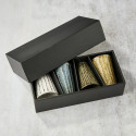 Coffret de 4 verres à bière, motif Shinogi, 300 ml, φ8.5×12㎝ Coffret de 4 verres à bière, motif Shinogi, 300 ml, φ8.5×12㎝