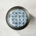 Bowl in Chawan-mushi, black crystal pattern Bowl in Chawan-mushi, black crystal pattern