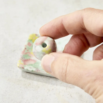 Candy incense cup, floral pattern, 5.5 × 5.5