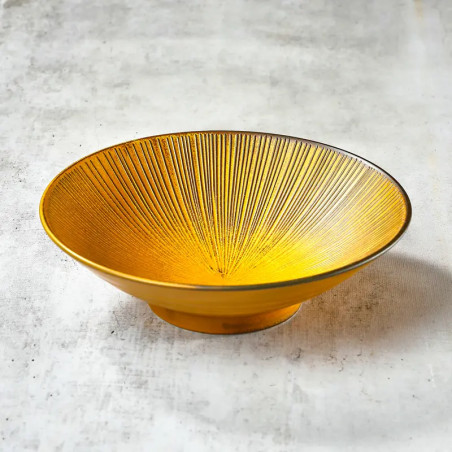 Assiette à somen, udon…argile, Ø 21,4 cm, profondeur 5,2 cm