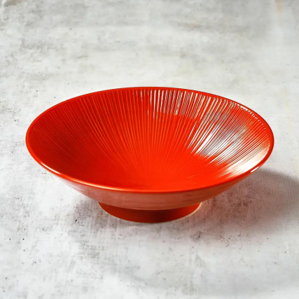 Piatto giapponese Udon / Somen - Porcellana 21,4 cm - Membachi