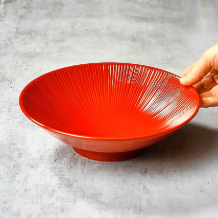 Japanska ploča Udon / somEN - porculan 21,4 cm - membachi