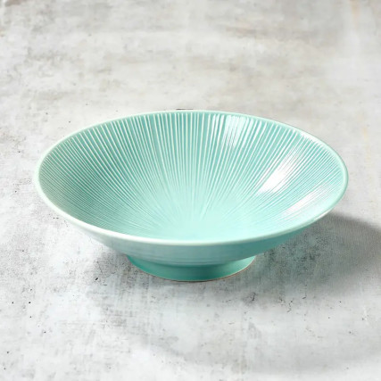 Japanska ploča Udon / somEN - porculan 21,4 cm - membachi