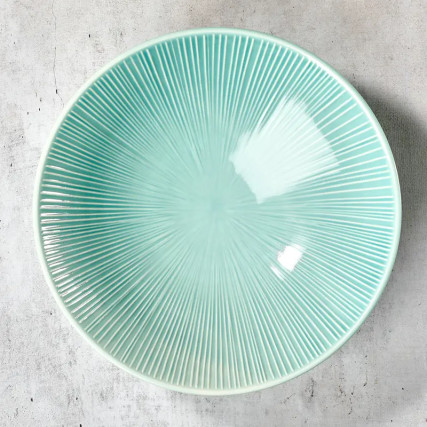 Japanska ploča Udon / somEN - porculan 21,4 cm - membachi