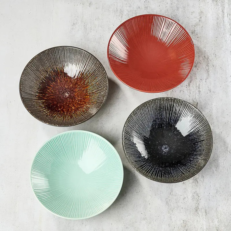 Japonijos plokštė Udon / Somen - Porcelianas 21,4cm - Membachi Japonijos plokštė Udon / Somen - Porcelianas 21,4cm - Membachi