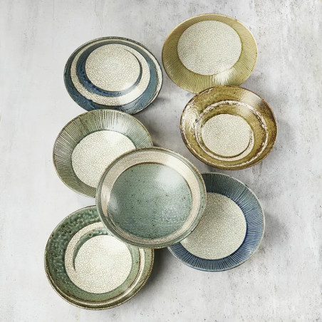 Placa japonesa Udon / Somen - Porcelana 24,5cm - Membachi