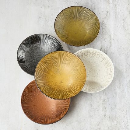 Japanska ploča Udon / somEN - porculan 21,4 cm - membachi