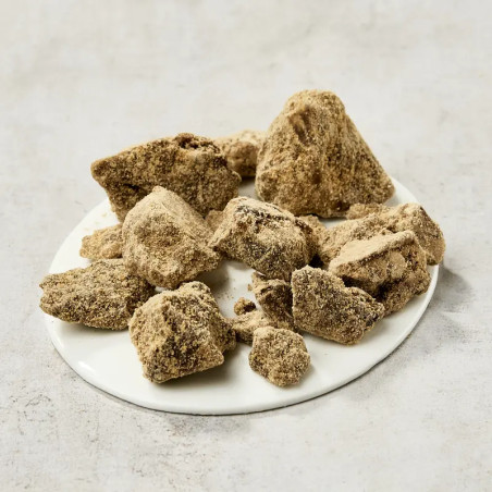 Black raw cane sugar in pieces of Tarama 1 kg