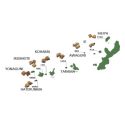 Kokuto, azúcar de caña crudo negro, piezas, Tarama Kokuto, azúcar de caña crudo negro, piezas, Tarama