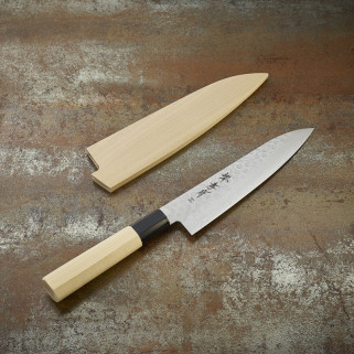 Kokk Kniv Damask Blade 45 Lag Hammered 180 mm