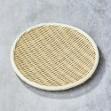 ソバ、うどん、そうくうØ27cmのためのザルまたはザルの竹板