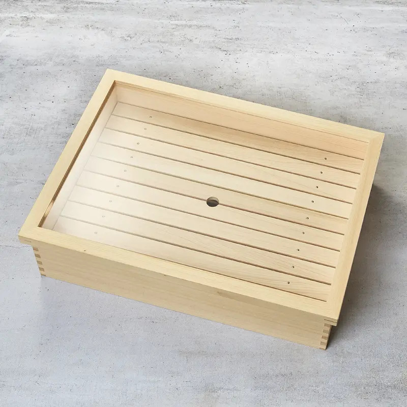 Sushi Neta Box en bois de Hinoki, L, 445*327*117 Sushi Neta Box en bois de Hinoki, L, 445*327*117