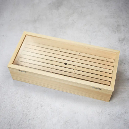 Sushi Nutla Hinoki drvena kutija, nagnuto, s šarkama, XL, 692295205